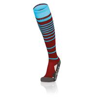 Target Socks CRD/COL S Stripete høye fotballsokker - Unisex