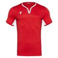 Canopus Shirt Shortsleeve RED/WHT M Elegant teknisk t-skjorte - Unisex