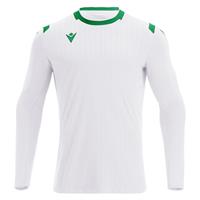 Alhena Shirt Longsleeve WHT/GRN XL Utgående modell