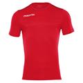 Rigel shirt shortsleeve RED M Teknisk trenings t-skjorte - Unisex